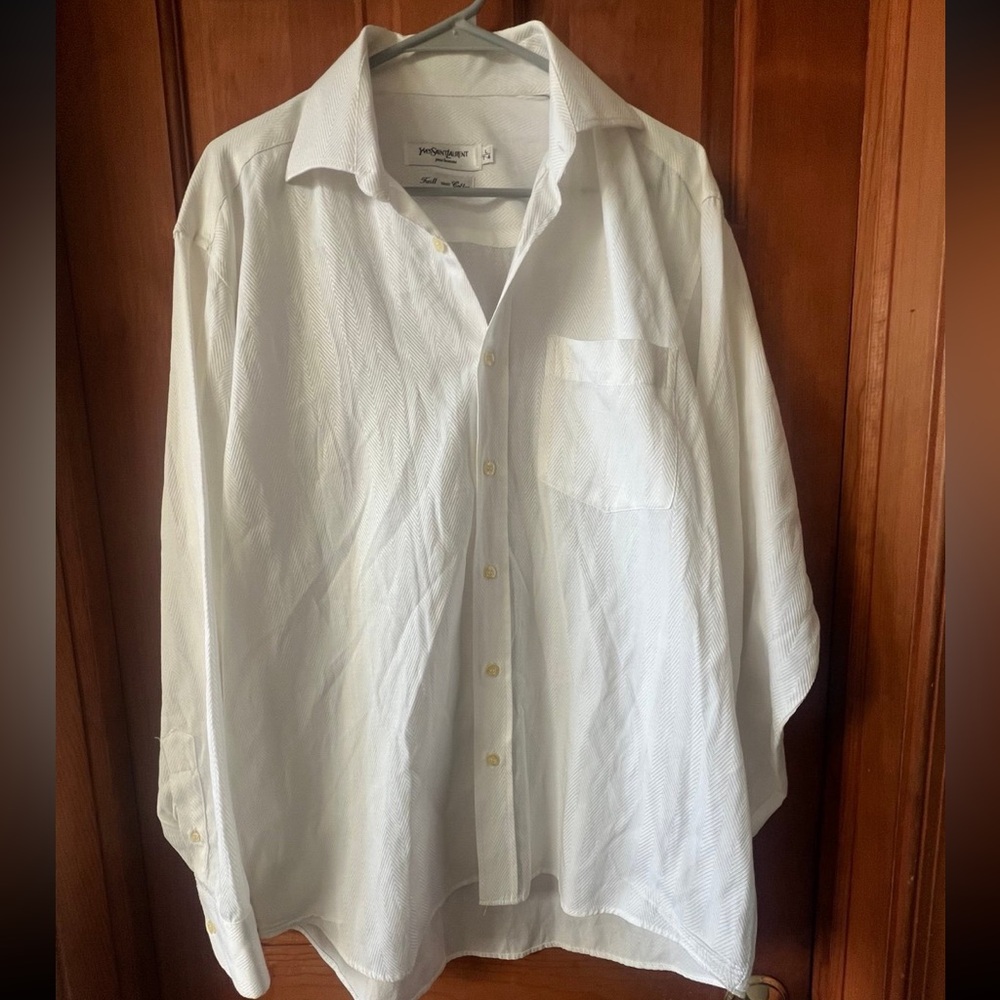 White Dress Shirt YSL